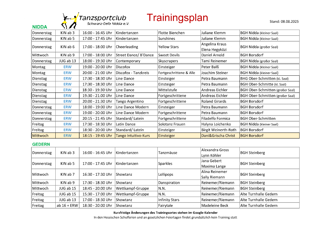 2025-08-09 - (TC-Nidda) Trainingsplan